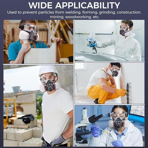 Professional Face Gas Mask with Side-Mounted Filters – Industrial-Grade Respiratory Protection Kit