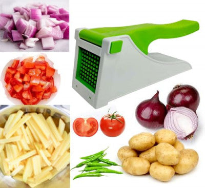 š Plastic French Fries Maker ā Heavy-Duty Vegetable Cutter with Interchangeable Blades
