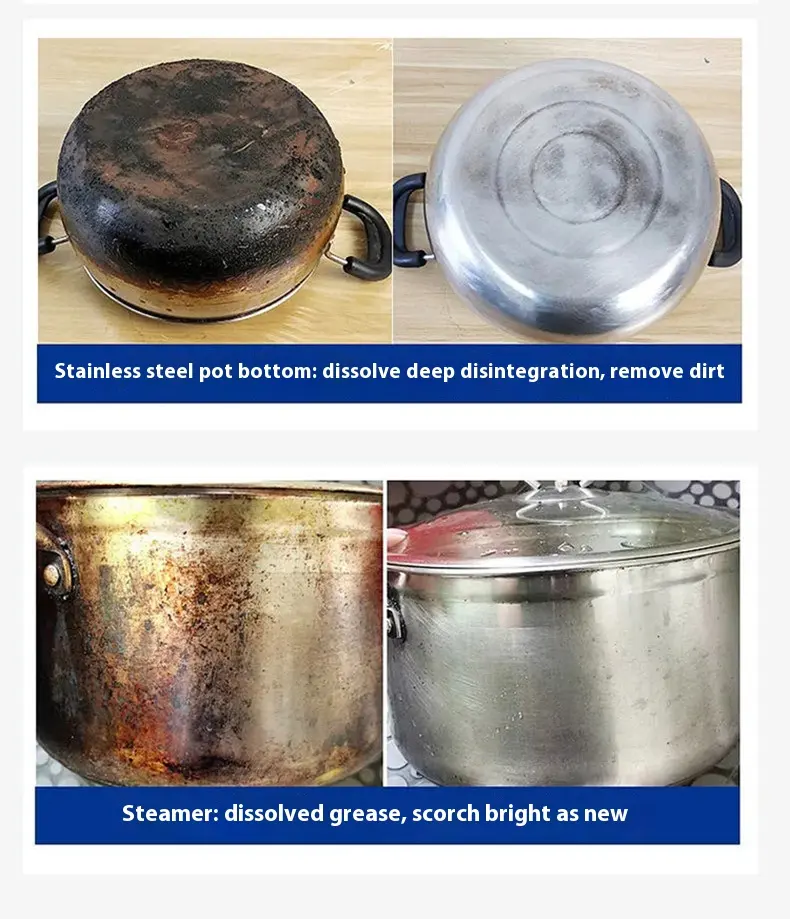 Magic pot washer Upgraded version cleanser rust remover pot bottom cleaner - 200ml pack