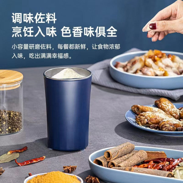 Stainless Steel Electric Coffee Grinder – Spice, Bean & Nut Grinder (Multicolor)