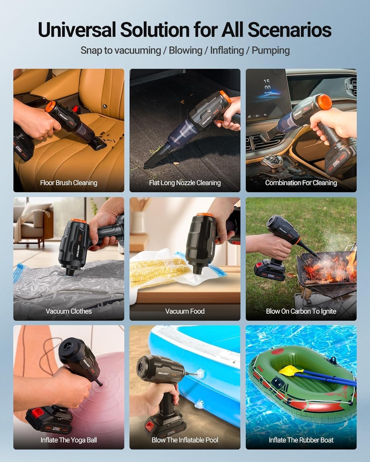 Handheld Car Vacuum Cordless, Portable Car Vacuum with 21000pa High Power Suction, one Batteries Long Endurance, 18v/120w Mini Vacuum Cleaner for Car, Home, Office, Pet