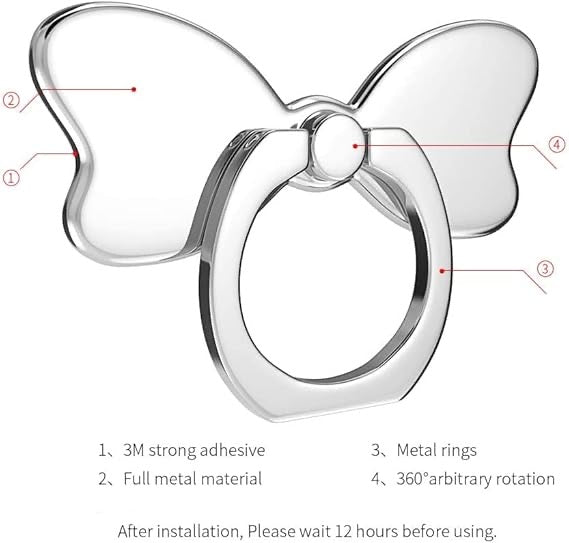 360° Rotating Phone Ring Holder & Kickstand | Anti-Drop Finger Grip with Magnetic Car Mount Support | Universal for All Smartphones & Tablets