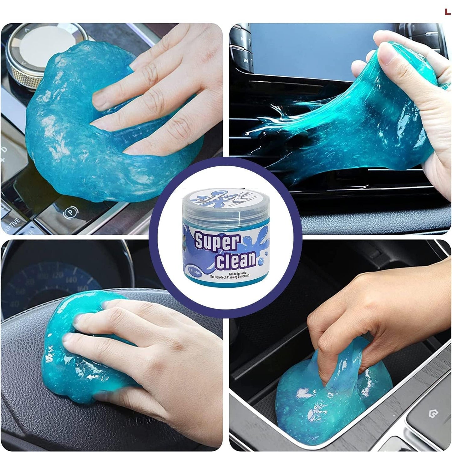 Super Clean Magic Gel – Reusable Dust Cleaner for Car, Keyboard & Gadgets