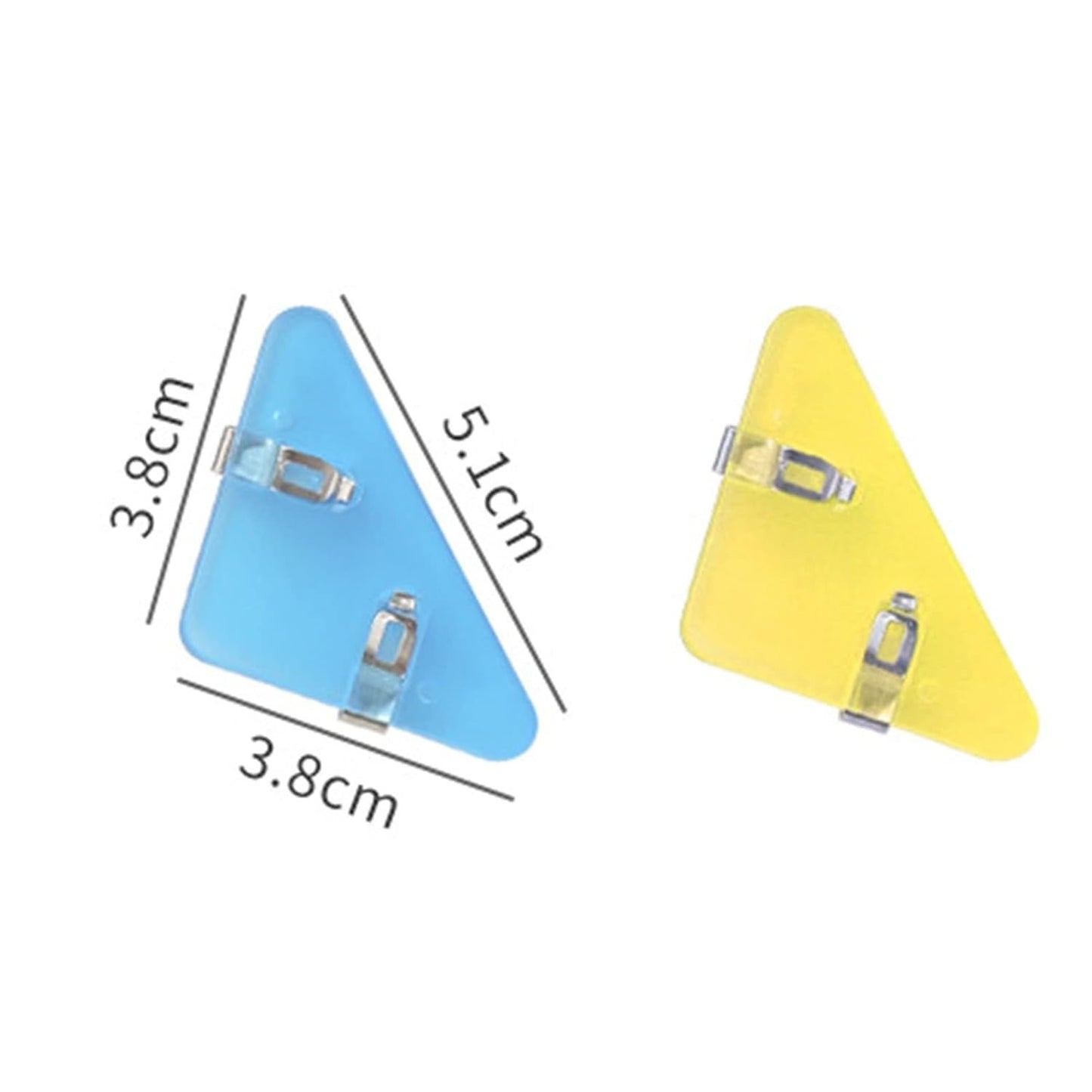 Mini Corner Clips Set – 5pcs Transparent & Colorful Triangle Page Holders | Bookmarks, Paper Clamps & File Organizers