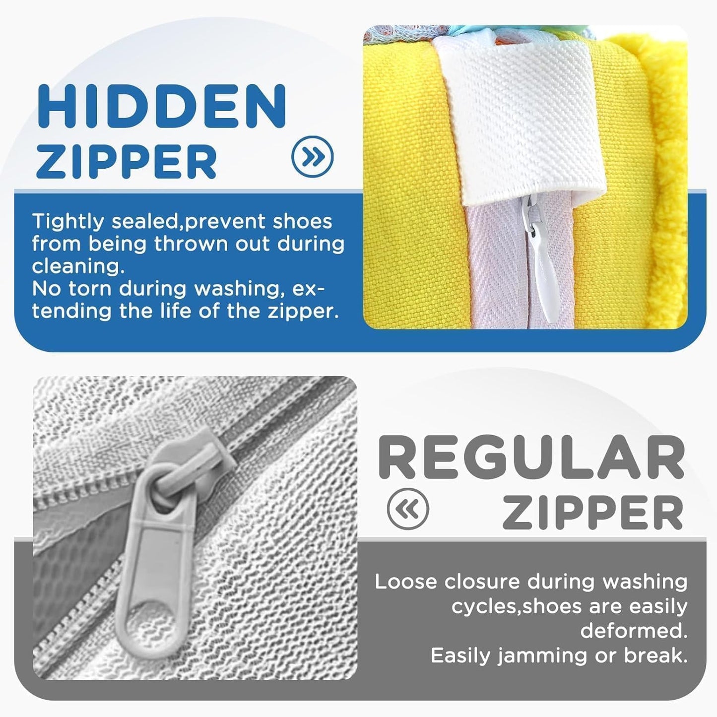 Premium Shoe Washing Bag β Invisible Zipper, 360Β° Cleaning & Protection