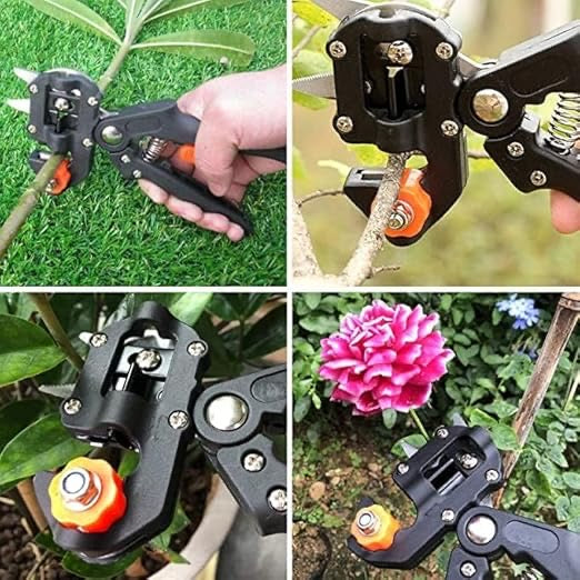 2-in-1 Garden Grafting & Pruning Tool | Precision Cutter with 3 Replaceable Blades | For Fruit Trees & Woody Plants