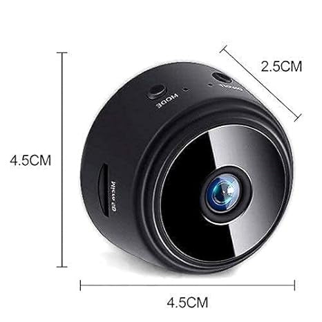 Eyetech Mini WiFi HD 1080p Security Camera – Wireless Indoor Spy Cam with Night Vision, Motion Detection & App Control | Portable, Magnetic & Cloud Backup Ready