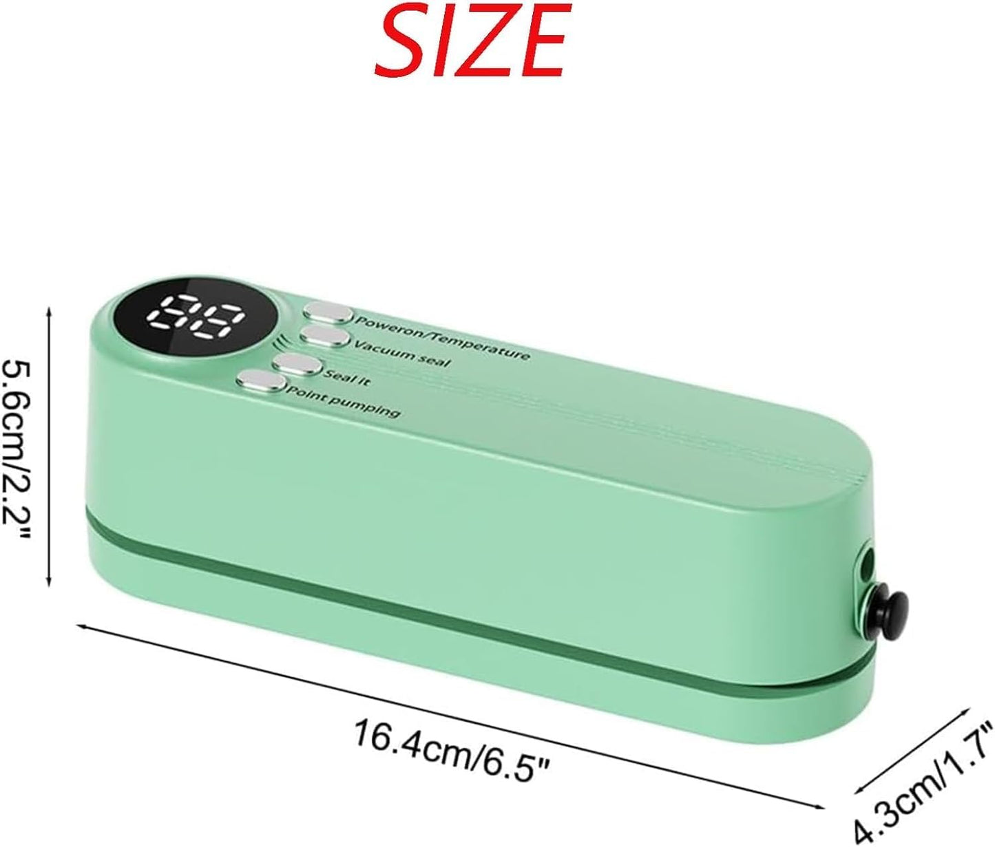 Mini Cordless Vacuum Sealer, 3-in - 1 Cordless Handheld Vacuum Sealer, Rechargeable Resealer Machine, Portable Bag Sealing Machine, Small Vacuum Sealer for Travel, Food Storage