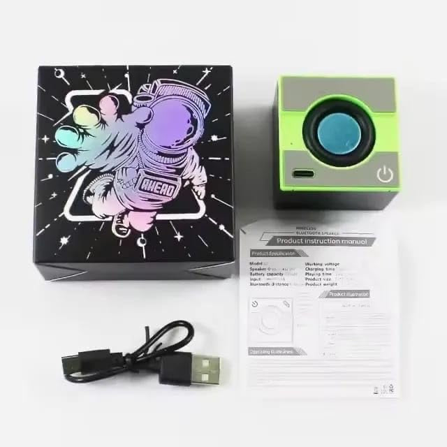 Bleaws X1 Wireless Bluetooth Speaker – 360° Surround Sound, Deep Bass & Type-C Charging | Compact & Stylish Mini Speaker with Bluetooth 5.0