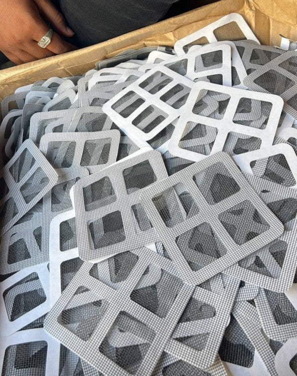 20 PCS Disposable Drain Mesh Hair Catcher Stickers – Anti-Clog, Strong Adhesive, Waterproof