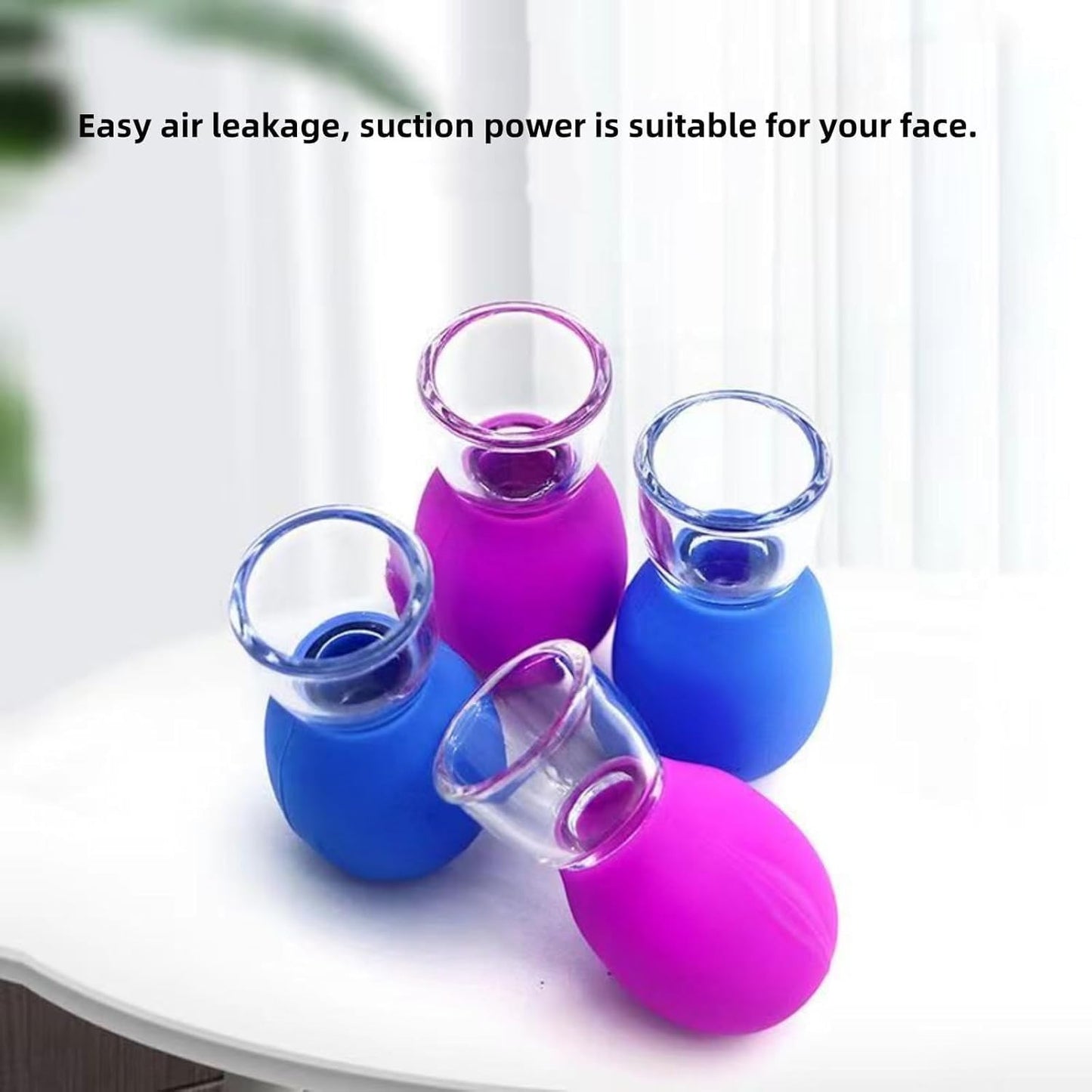 Facial Cupping Therapy Set – 4-Piece Professional Silicone & Glass Anti-Aging Massage Kit