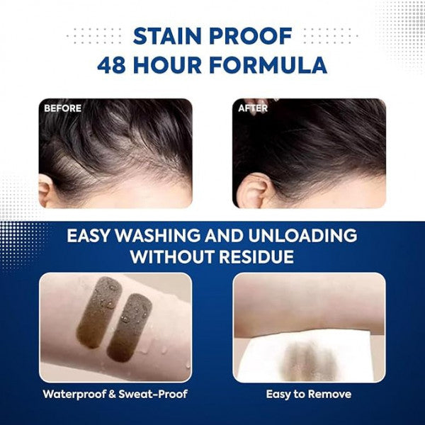 Black Hair Powder – Instant Root Touch-Up & Thinning Hair Concealer (48-Hour Hold)