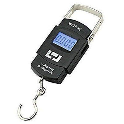 Digital Hook Scale – 50kg Capacity with LCD Display, Tare Function, Unit Conversion & Temperature Display