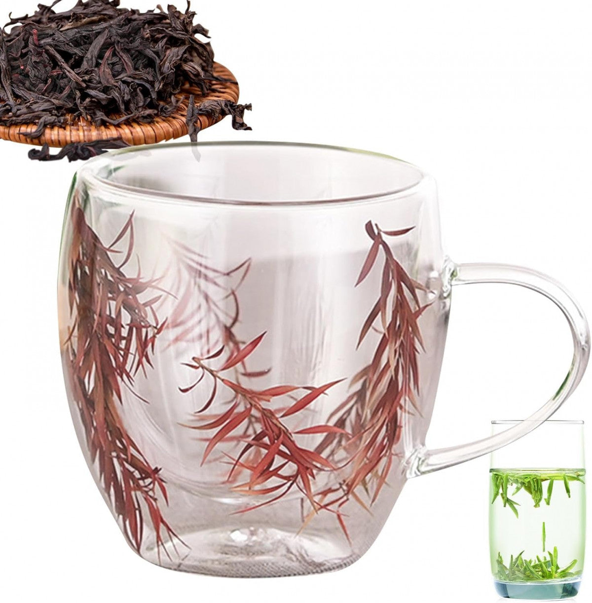 Double Wall Glass Mug ā 250 ml Insulated Coffee & Tea Cup