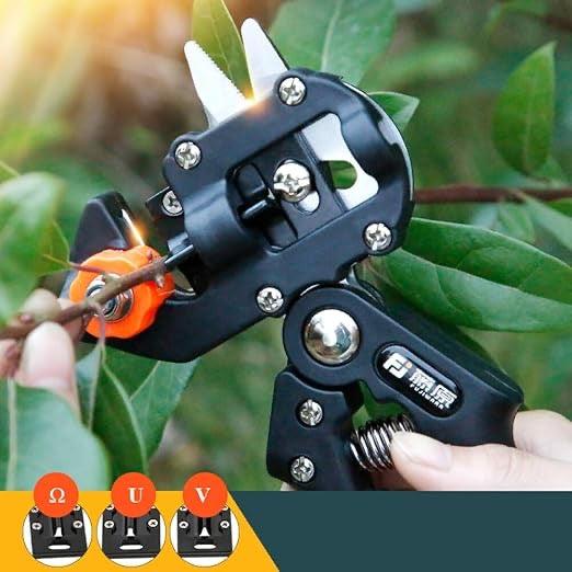 2-in-1 Garden Grafting & Pruning Tool | Precision Cutter with 3 Replaceable Blades | For Fruit Trees & Woody Plants