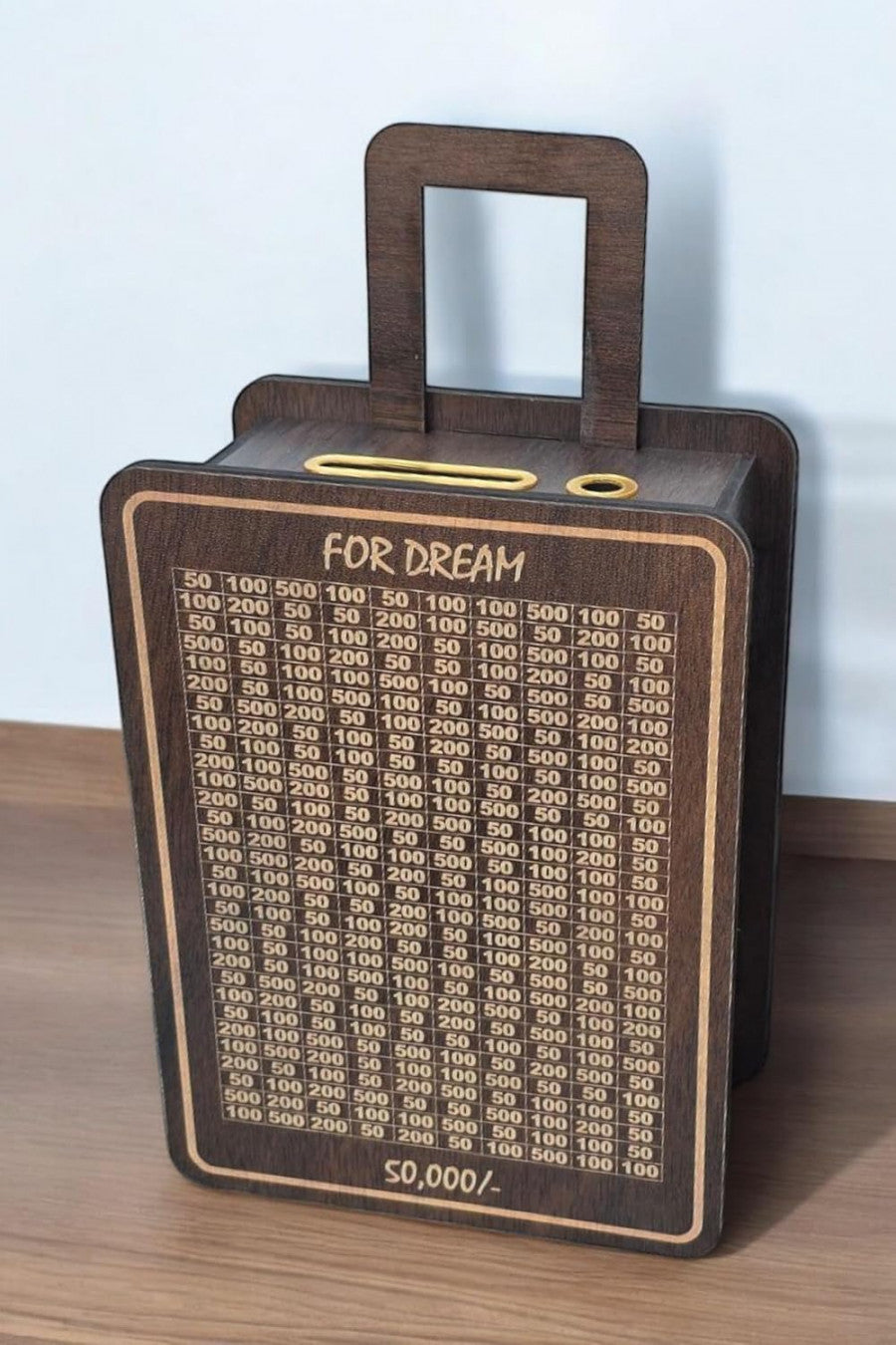 Trolley Wooden Money Bank – Handmade Savings Box for Kids & Adults