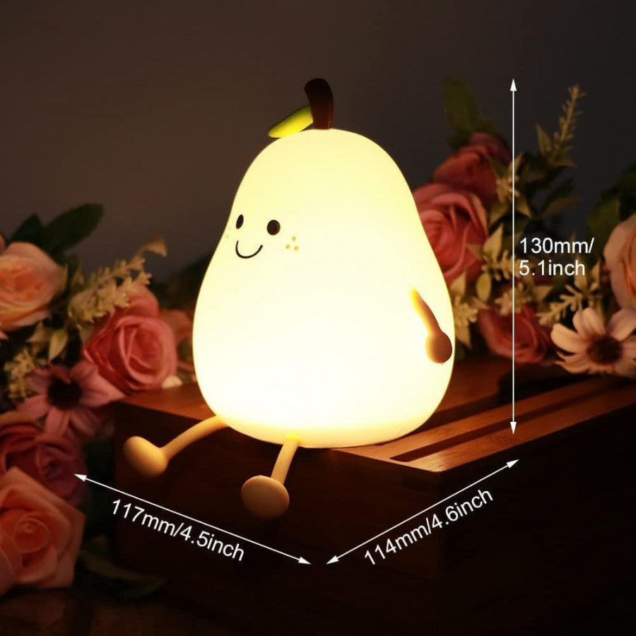 SILICONE FRUIT SHAPE NIGHT LIGHT – Soft Glow • Rechargeable • Touch Control