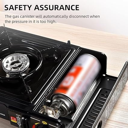 2 in 1 Camping Gas Stove Propane or Butane Stove Dual Fuel Stove Portable Gas Stove For Home And Travel (Gas Stove Without Butane Bottle)