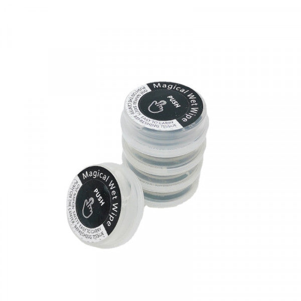 Press Pop Up Hand Wipes – Portable Expandable Wet & Dry Cleaning Towels - Pack of 2