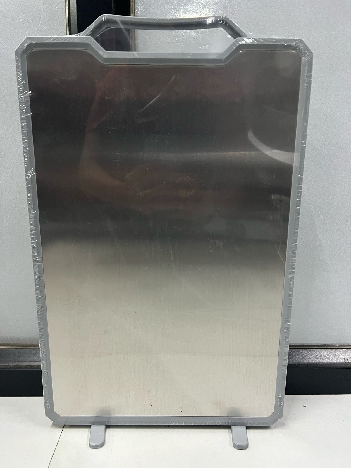 Double-Sided Cutting Board (40x27cm) | 304 Stainless Steel + Food Grade PP | Anti-Slip, Durable & Easy to Clean