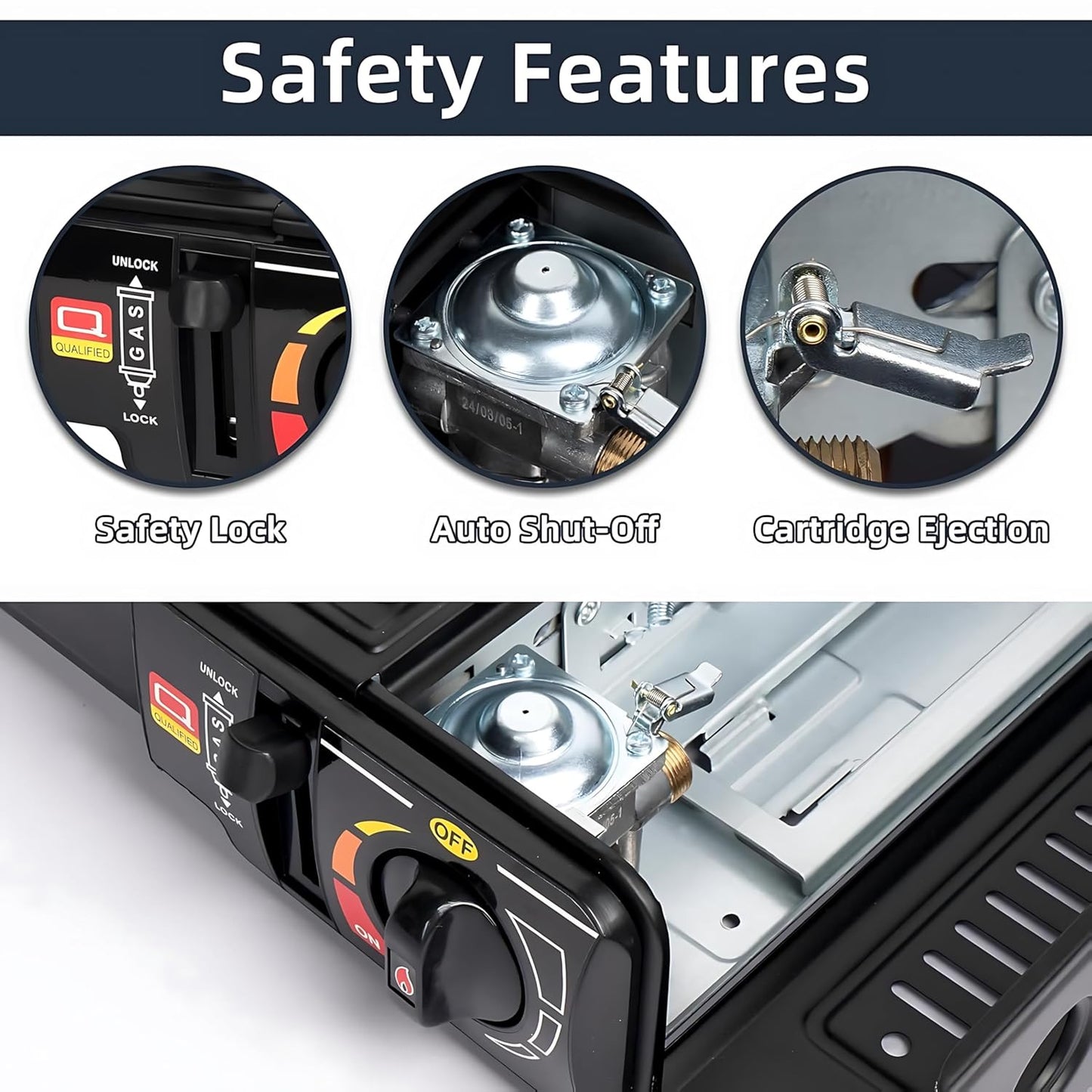 2-in-1 Camping Gas Stove – Portable Dual Fuel Butane & LPG Burner with Carry Case