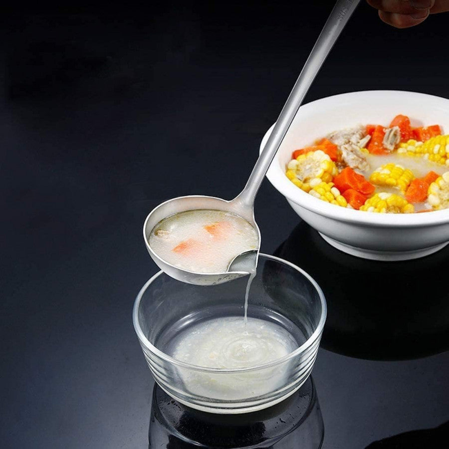 304 Stainless Steel Oil Filter Soup Spoon – Oil & Water Separator Ladle