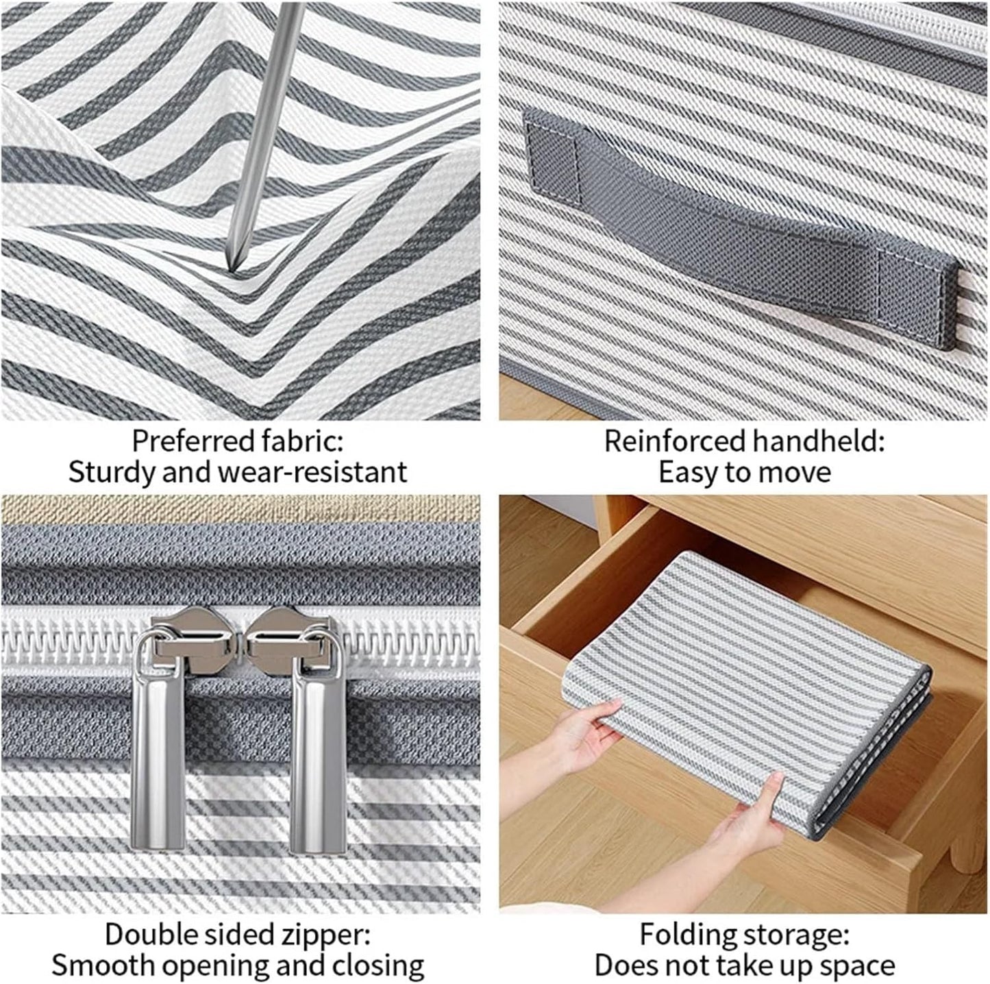 šļø Big Under-Bed Storage Box with Zipper Cover ā Space-Saving Organizer