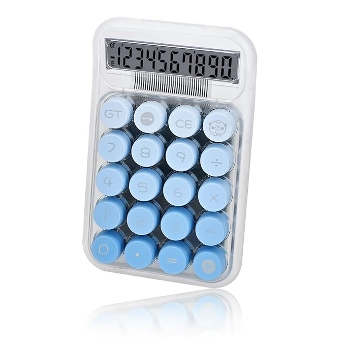 Creation Big 12-Digit Desktop Calculator | Sensitive Big Buttons, Battery & Solar Powered, Ideal for Home and Office Use