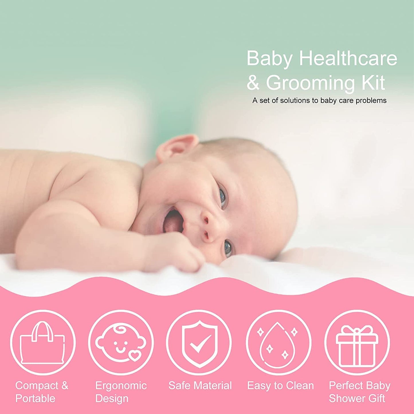 10 Pcs Baby Care & Grooming Kit – Newborn Essentials Set