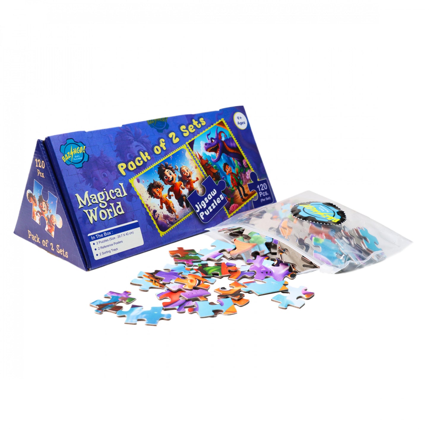 2 PCS Magical World Puzzle Set – 120 Pieces Each | Fun, Creative & Educational