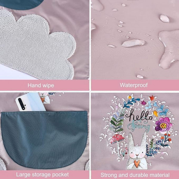 Waterproof Cooking Apron with Pockets & Side Towels – Unisex Kitchen Wear for Chefs & Home Cooking