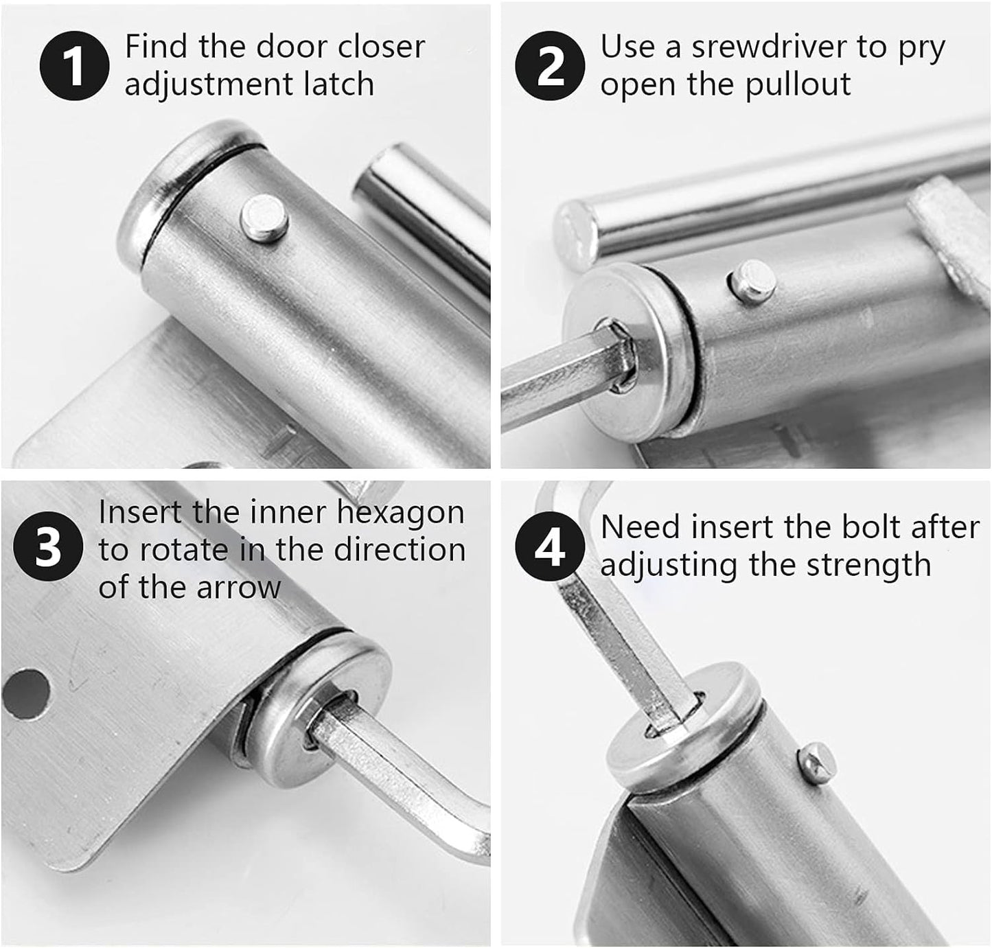 Spring Door Closer – Adjustable, Automatic & Durable Aluminum Alloy