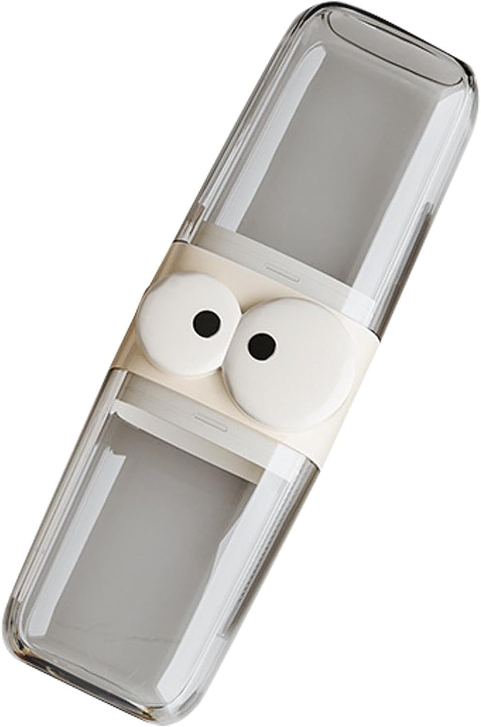 Cute Cartoon Transparent Toothbrush Holder with Storage Container - Dust-Proof, Travel-Friendly Toothbrush Case with 2 Cups Inside - Ideal for Camping, Picnic, Trip, Travel