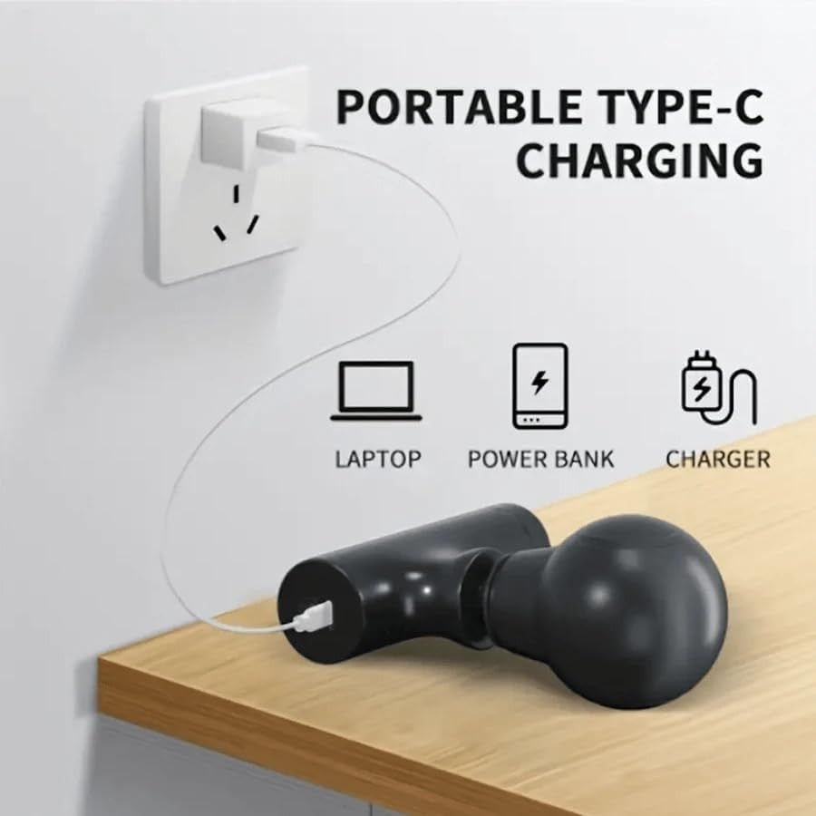 💪 Mini Portable Massage Gun – Deep Tissue Relief, Quiet & Powerful | 3200 RPM