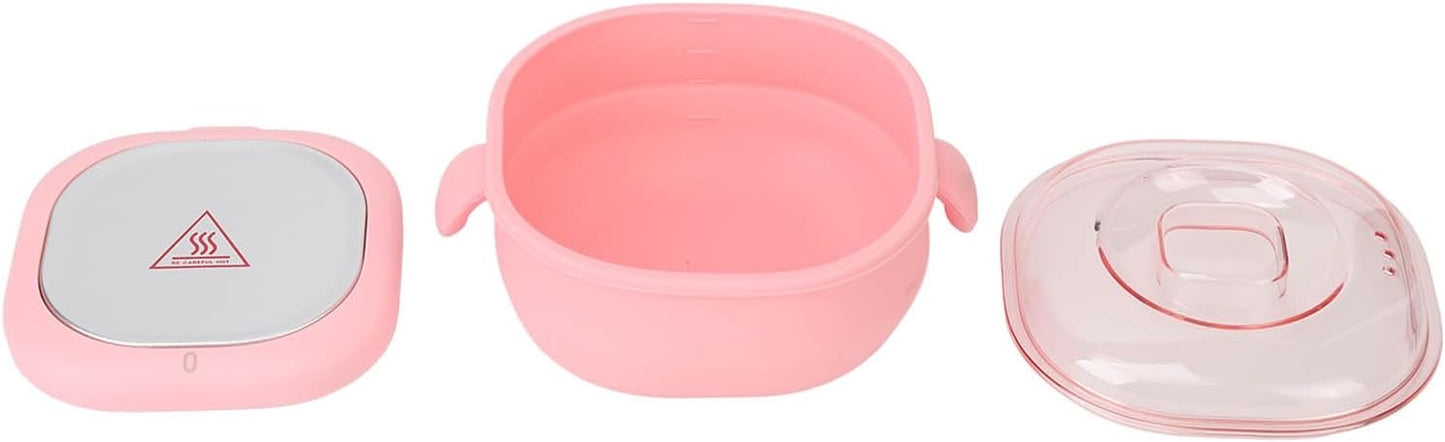 Silicone Wax Heater for Women – Electric Portable Wax Warmer with Lid | 400ml, Non-Stick, Fast Heating | For All Wax Types