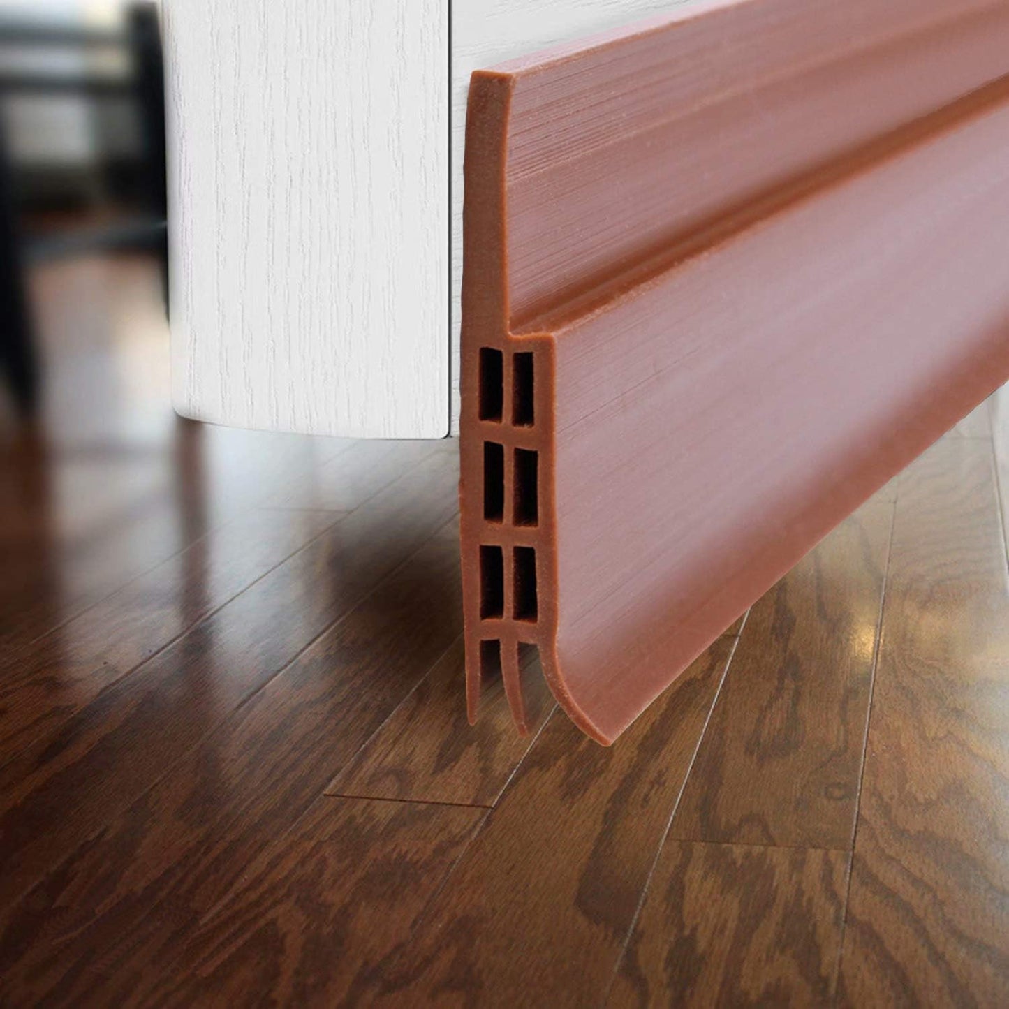 🚪 Door Bottom Sealing Strip – 1 Meter Brown | Energy-Saving, Waterproof & Soundproof