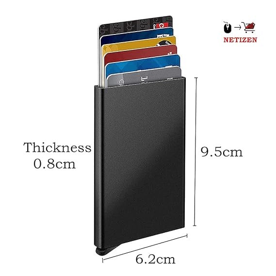 Debit/Credit Card Holder Blocking Security Slim Case for Men/Women Holding 6-7 Cards