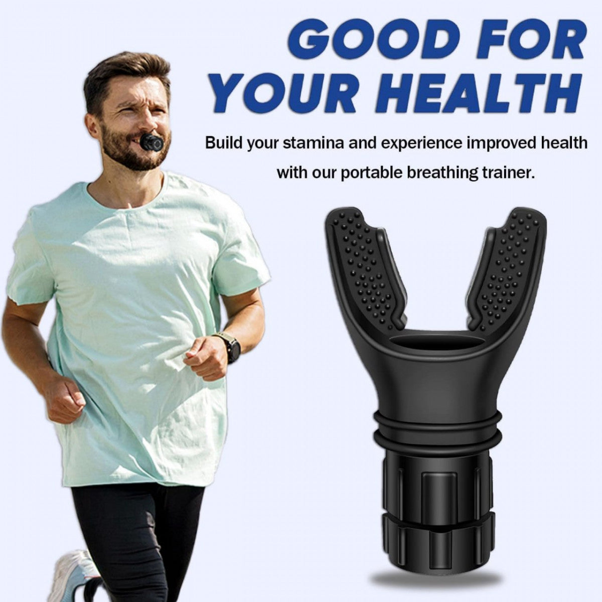 Lung Breathing Trainer – Adjustable Resistance Respiratory Fitness Device