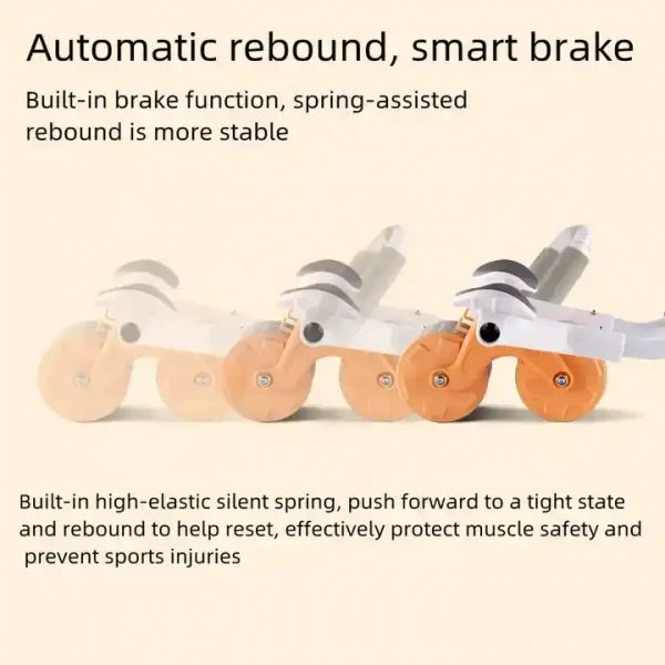 New AB Roller with Mobile Stand & Digital Timer – Ultra-Stable Abdominal Workout Wheel for Core Training & Fat Loss