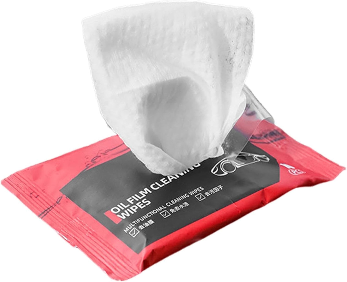Oil Film Cleaning Wipes | Glass Oil Stain & Windshield Remover | Anti-Fog, Deep Conditioning Leather Cleaner | Car & Home Use