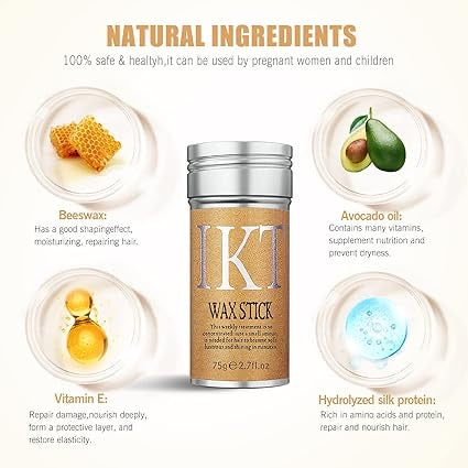 Hair Wax Stick, Wax Stick for Hair Women, Hair pomade stick, Hair Wax for Women Hair Styling, Hair Stick for Frizzy Hair, Hair Setting Stick