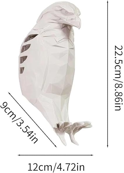 Bald Eagle Wall Light ЗD Animals LED Wall Light Bald Eagle Night Light 8.86in Resin Bald Eagle Sculpture Wall Sconce Wall Art Decor for Bedroom, Living Room, Stairway