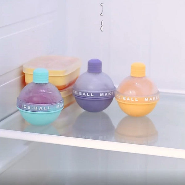 Silicone Ice Ball Maker Tray – Easy Release Round Ice Cube Mold with Lid (BPA-Free)