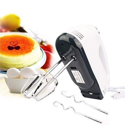 Electric Hand Beater – Multi-Speed Mixer with Beaters & Dough Hooks (Durable & Easy Clean)