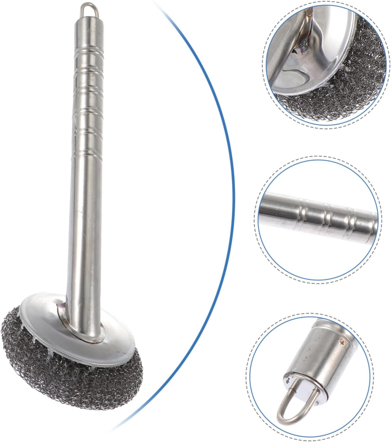 Steel Ball Brush Dish Cleaner Wok Cleaning Brush Dishwasher Cleaner Wire Brush Wrapped
Scouring Pads Metal Scouring Pad Cup Brush