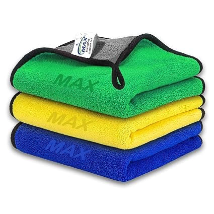 Car Accessories Cleaning 800 GSM Microfiber
Towel for Car Cleaning and Detailing, Dual Sided, Extra Thick Plush Microfiber Cloth - 40cmx40cm (2pcs Pack)