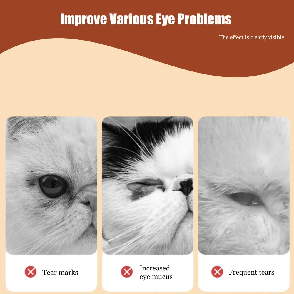 Dog Eye Wipes, Tear Stain Remover for Dogs, Cat Eye Wipes, Cleans Eye and Face Stains, No Fragrance, Reduce Eye Problems - 200 wipes pack