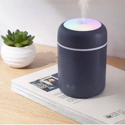 H2O Colorful USB Humidifier – LED Mist Diffuser with Ambient Light
