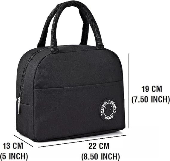 Waterproof Thermal Insulated Travel Storage Leak-Proof Hot Cold Lunch Bag Reusable Tote Bag with Inner Aluminum Foil for School Picnic Office Outdoor