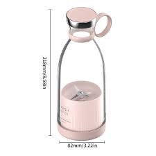 Mini Bottle Shape Portable Juicer – USB Rechargeable Personal Smoothie Blender for Home, Office & Travel